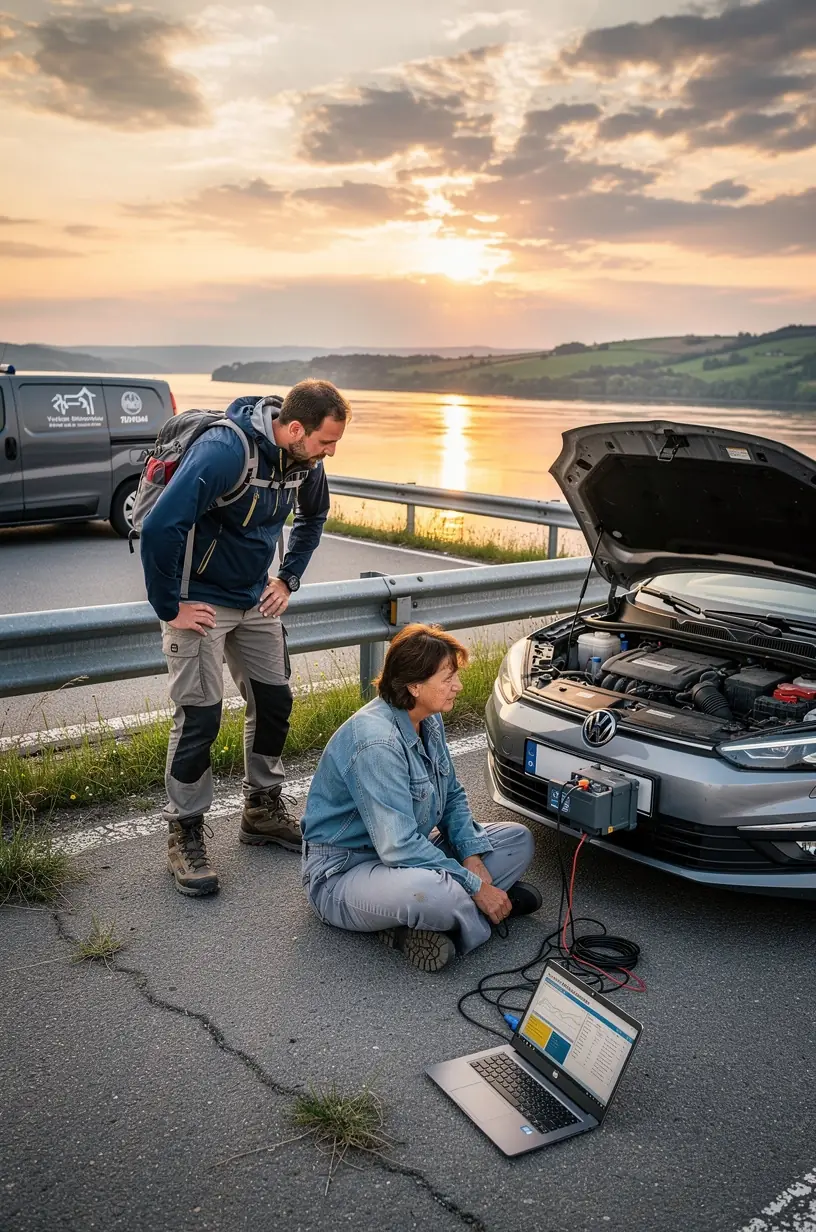 Elektrický obvod auta otvorený na pracovnom stole v dielni na opravy